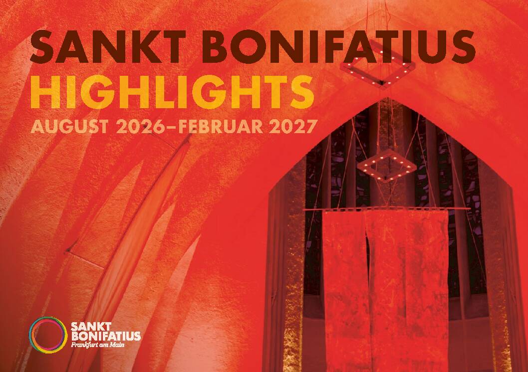 Titelseite der Bonifatius Highlights August 2026 – Februar 2027